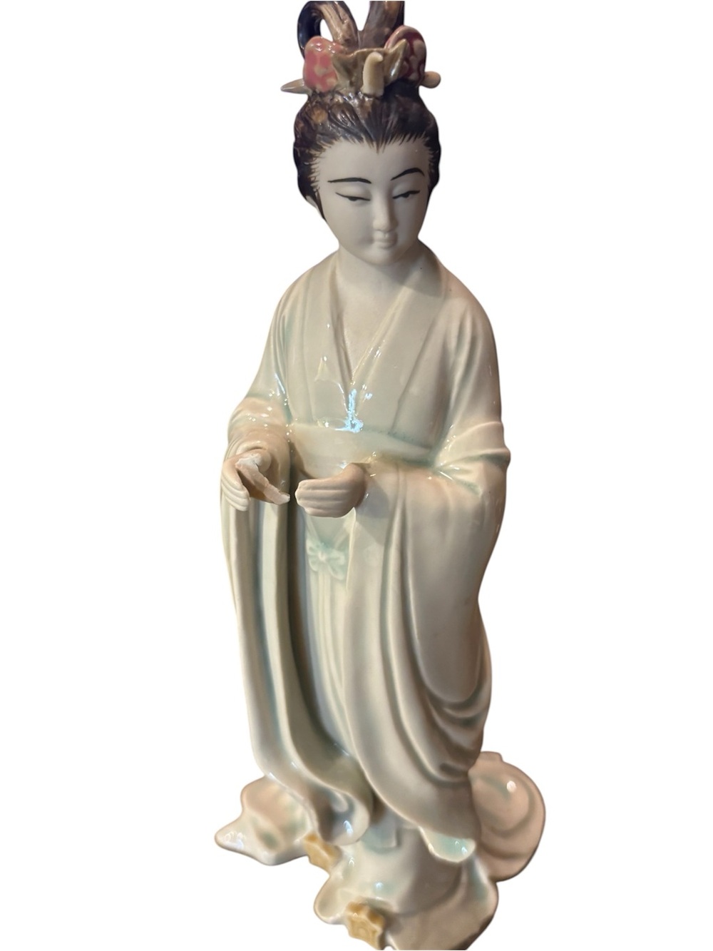 Vintage Chinese historical figure Princess Wencheng Porcelain Figurine